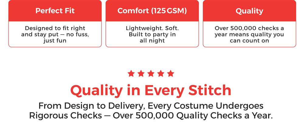 Morph Costumes - quality, fit and comfort